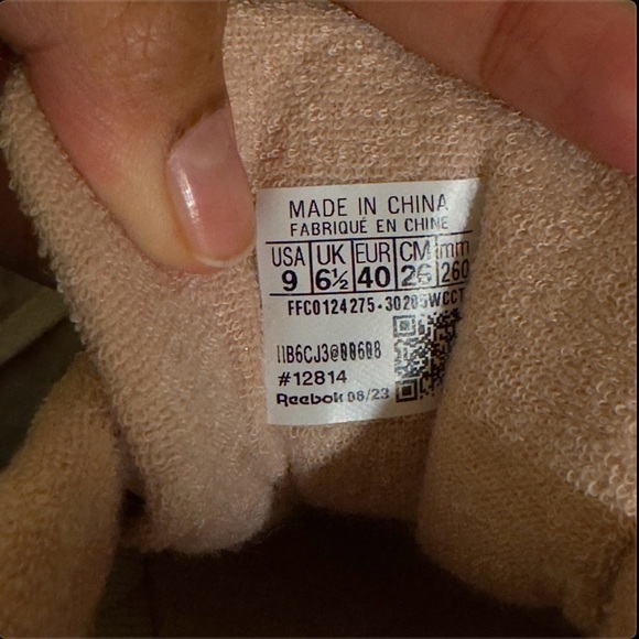 Reebok Women's White and Pink Sneakers - Picture 5 of 5